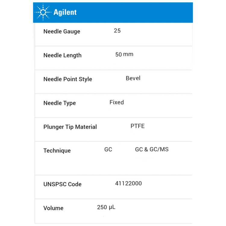 سرنگ دستی Agilent سری51901517